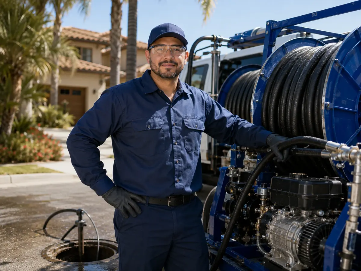 Hydro jet sewer cleaning in Danville