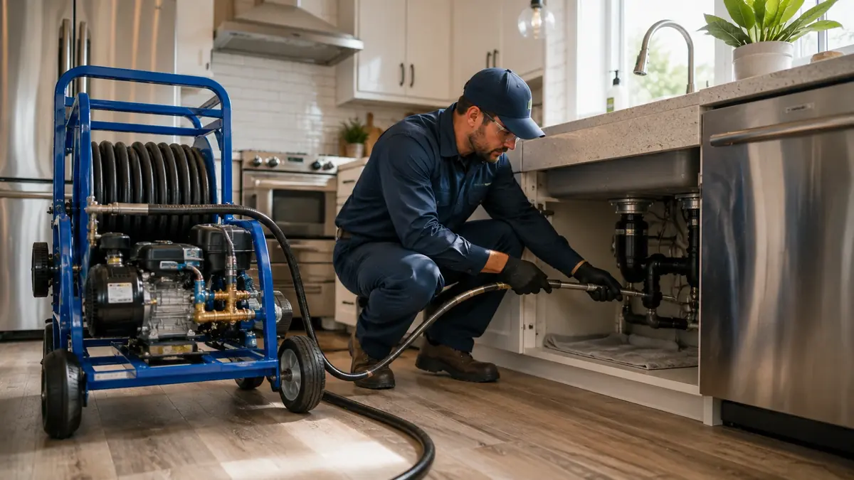 Kitchen Drain Hydro Jetting in Danville