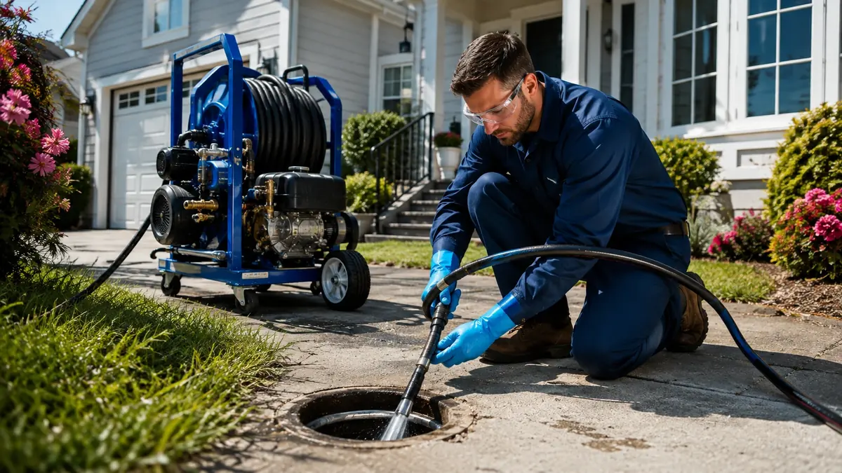 Residential Hydro Jet Drain Cleaning in Danville