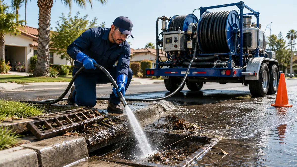 Storm Drain Hydro Jet Cleaning in Danville